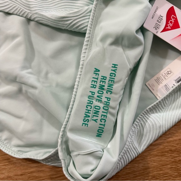 Calia wide banded, high leg swim bottoms in minty aura waves size XXL - Picture 4 of 9